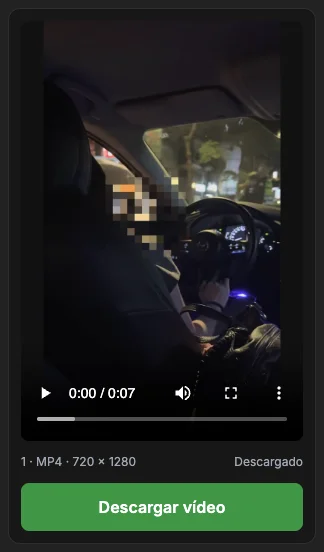 Elemento de video en la vista estrecha.