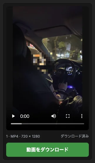 狭い幅のサイト内の動画項目。
